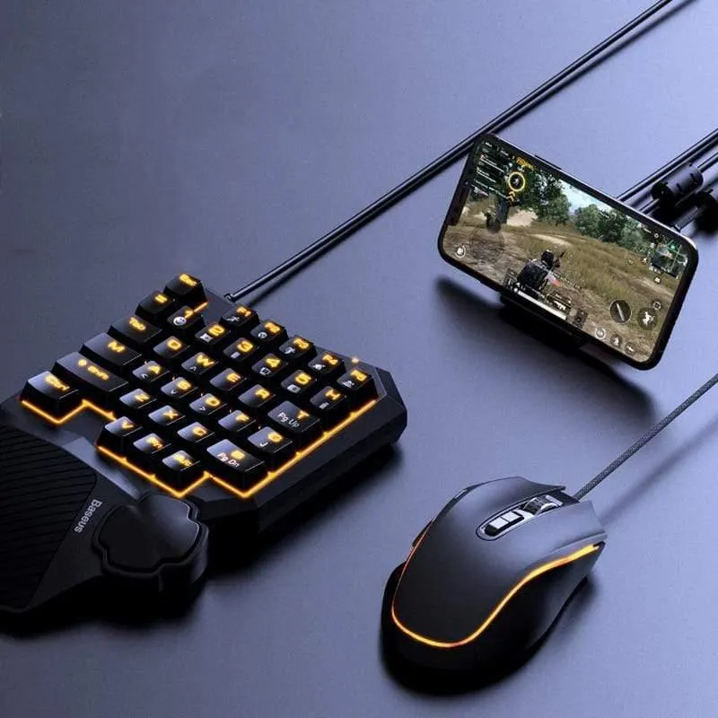 Baseus Keyboard Mouse Handy-Spieladapter Gamepad Controller Converter Mobile Game Transfer Station für Android & iOS