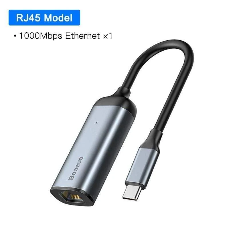 Baseus USB C HUB USB zu Multi HDMI USB 3.0 RJ45 Carder Reader OTG Adapter USB Splitter für MacBook Pro Air USB Dock Typ C HUB