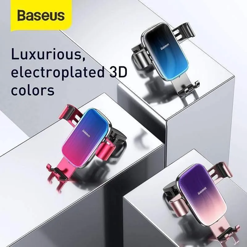 Baseus Alloy Car Phone Holder Universeller Handyhalter im Auto, Lüftungsschlitz-Halterung, Clip-Ständer für Smartphone, Schwerkrafthalterung