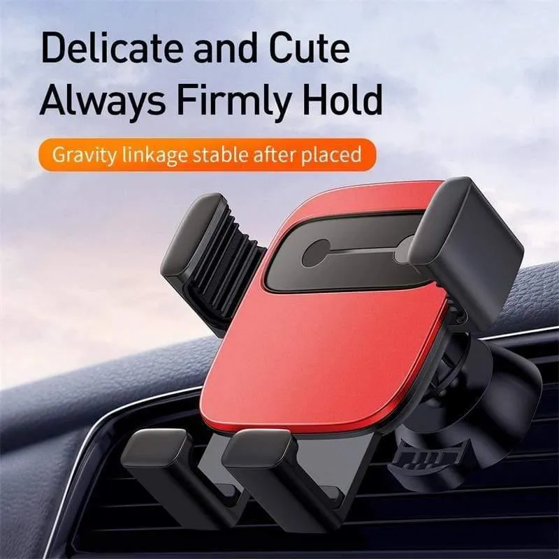 Baseus Autohalter für Telefon Schwerkraft Handy Ständer Halter in Auto Lüftungshalterung für iPhone Samsung Auto Telefonhalter