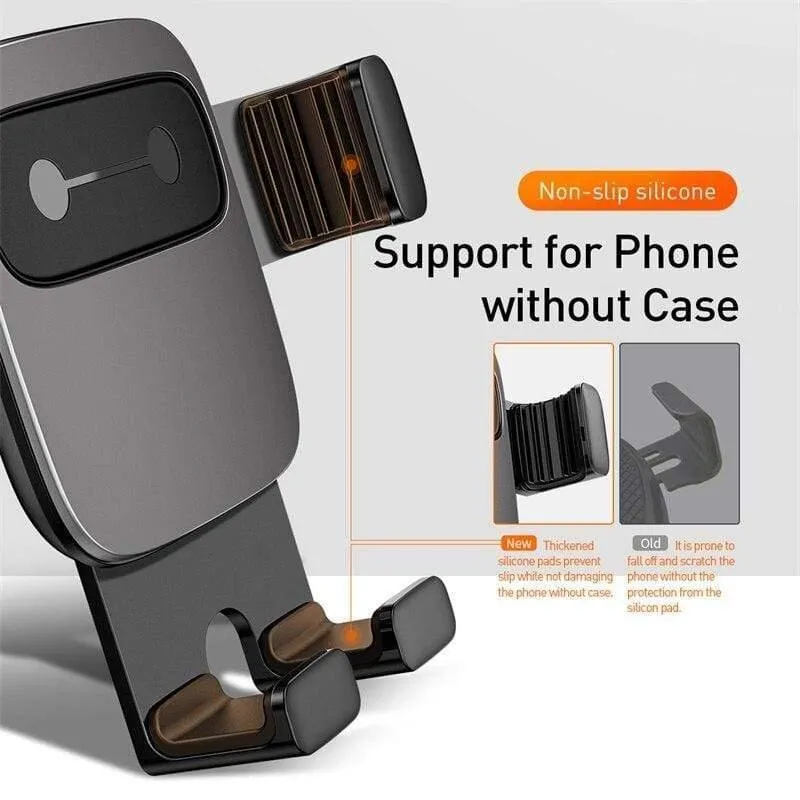 Baseus Autohalter für Telefon Schwerkraft Handy Ständer Halter in Auto Lüftungshalterung für iPhone Samsung Auto Telefonhalter