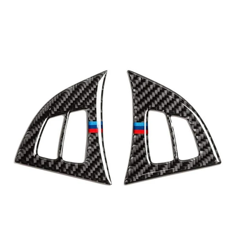 2Pcs Auto Lenkrad Taste Trim Aufkleber Für BMW X5 E70 2008-2013 Zubehör Teile Fahrzeuge Innenleisten auto Aufkleber