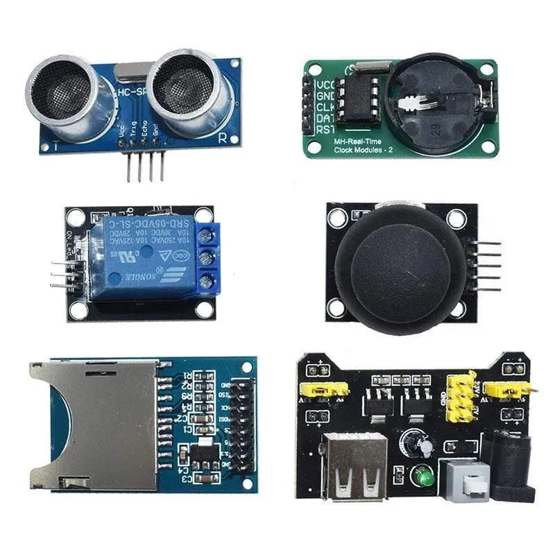 Für Arduino 45-in-1-Sensormodule Starter-Kit besser als 37-in-1-Sensor-Kit 37-in-1-Sensor-Kit UNO R3 MEGA2560