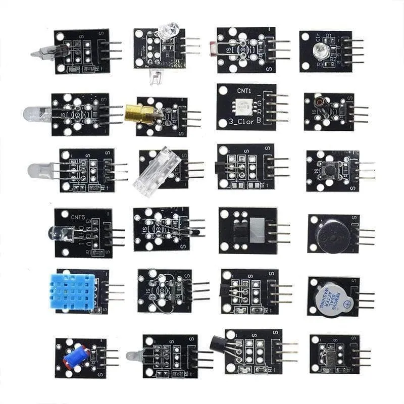 Für Arduino 45-in-1-Sensormodule Starter-Kit besser als 37-in-1-Sensor-Kit 37-in-1-Sensor-Kit UNO R3 MEGA2560