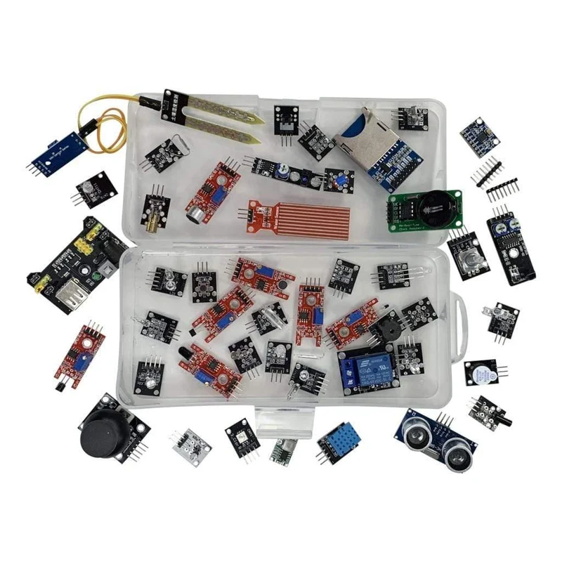 Für Arduino 45-in-1-Sensormodule Starter-Kit besser als 37-in-1-Sensor-Kit 37-in-1-Sensor-Kit UNO R3 MEGA2560