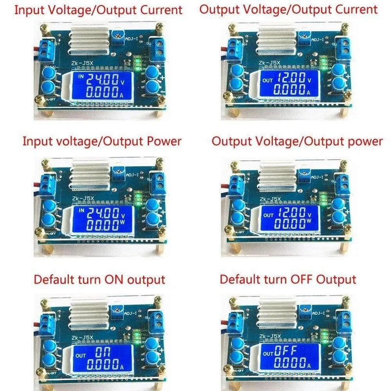 Abwärtswandler DC-DC 1.2-32 V 5A Konstantspannung Strom LCD-Digitalanzeige Einstellbare Buck-Stromversorgungsmodulplatine