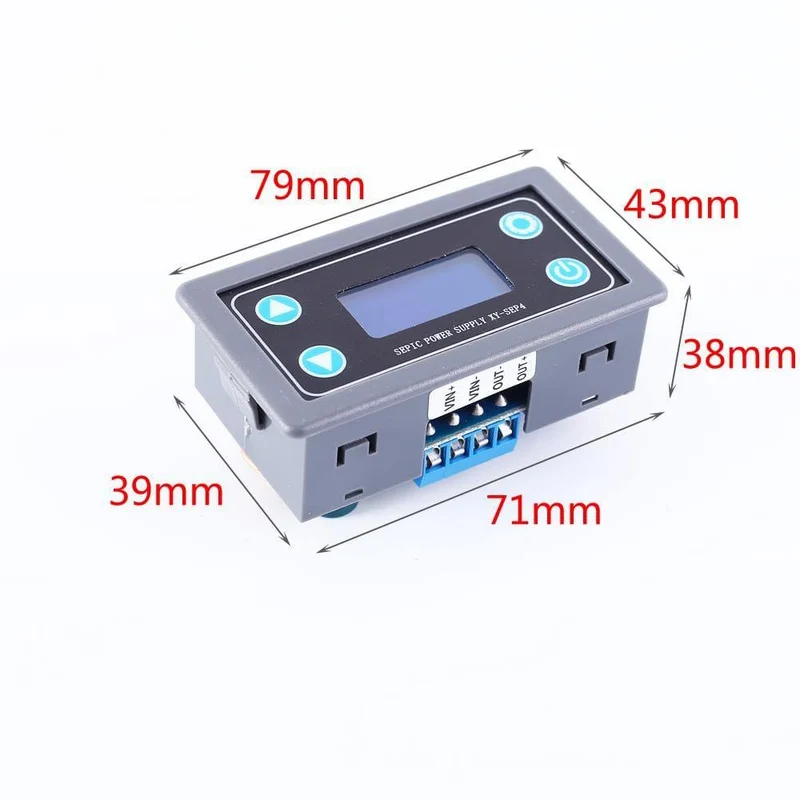 Step UP / Down Boost Buck Spannungsregler Wandler Solaraufladung Automatisch einstellbares Stromversorgungsmodul 35W mit Gehäuse