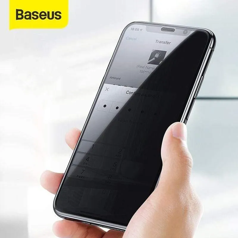 Baseus Anti-Blend-Schutzglas für iPhone XR Xs Max Displayschutz 0.3 mm 3D Hartglas für iPhone X Xs
