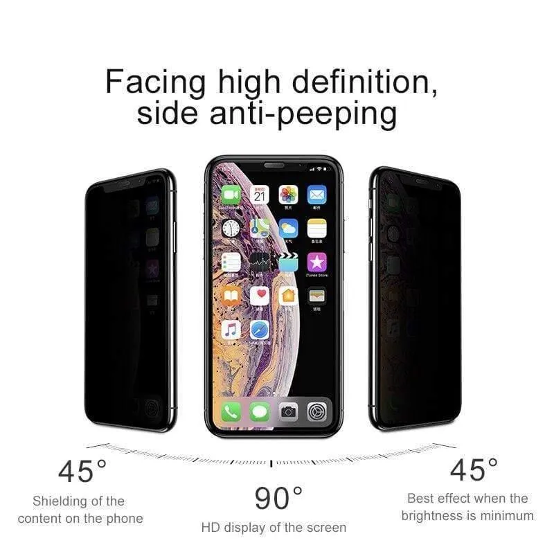 Baseus Anti-Blend-Schutzglas für iPhone XR Xs Max Displayschutz 0.3 mm 3D Hartglas für iPhone X Xs