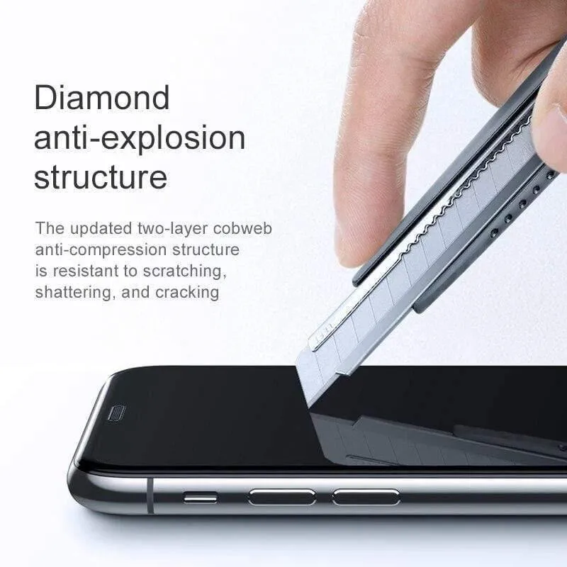 Baseus Anti-Blend-Schutzglas für iPhone XR Xs Max Displayschutz 0.3 mm 3D Hartglas für iPhone X Xs