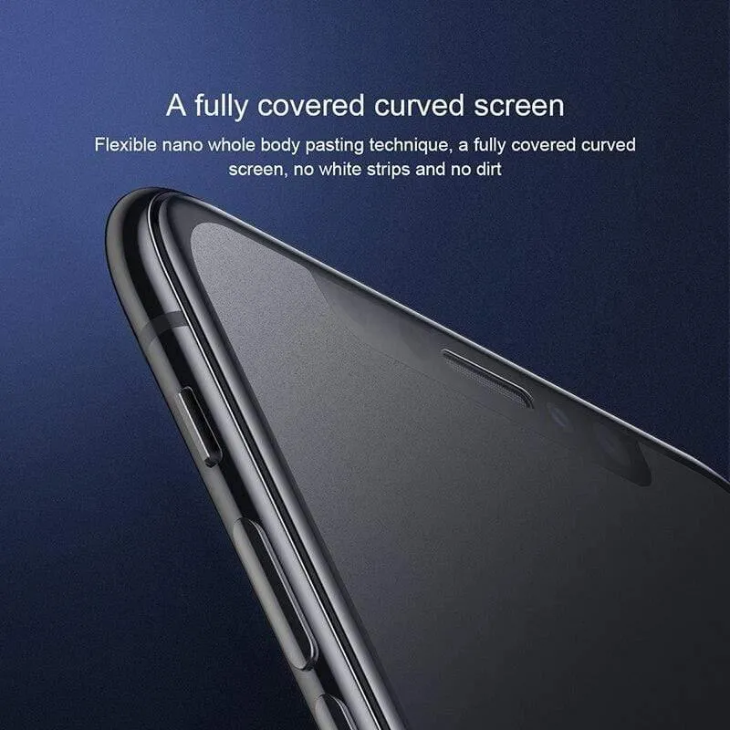 Baseus 0.3 mm gehärtetes Glas für iPhone X Xs Schutzglas für iPhone Xs Displayschutzfolie für iPhone X Xs (schwarz für iPhone X XS)