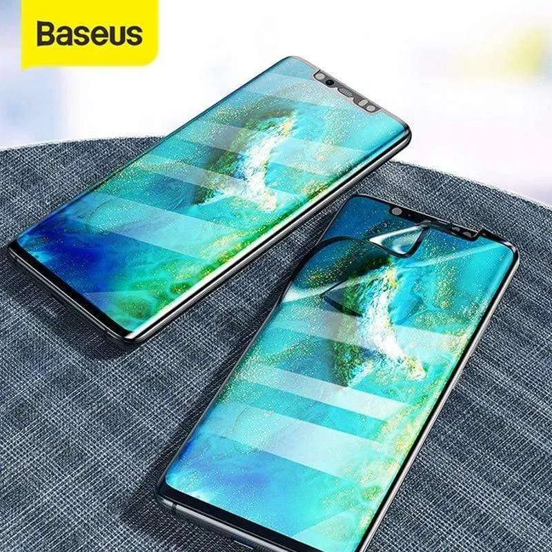 Baseus 2 Stück 0.15 mm ultradünner Displayschutz für Huawei Mate 20 Pro Softfilm Explosionsgeschützter Schutzfilm mit voller Abdeckung (2 Stück Softfilm für Mate 20 Pro)