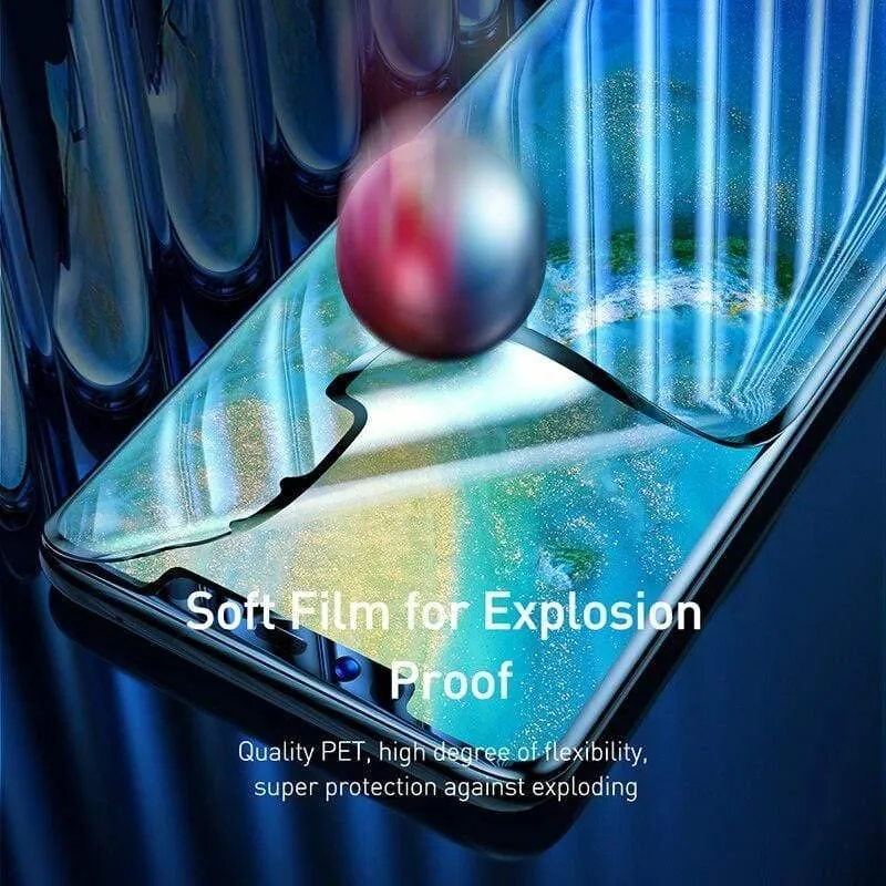 Baseus 2 Stück 0.15 mm ultradünner Displayschutz für Huawei Mate 20 Pro Softfilm Explosionsgeschützter Schutzfilm mit voller Abdeckung (2 Stück Softfilm für Mate 20 Pro)