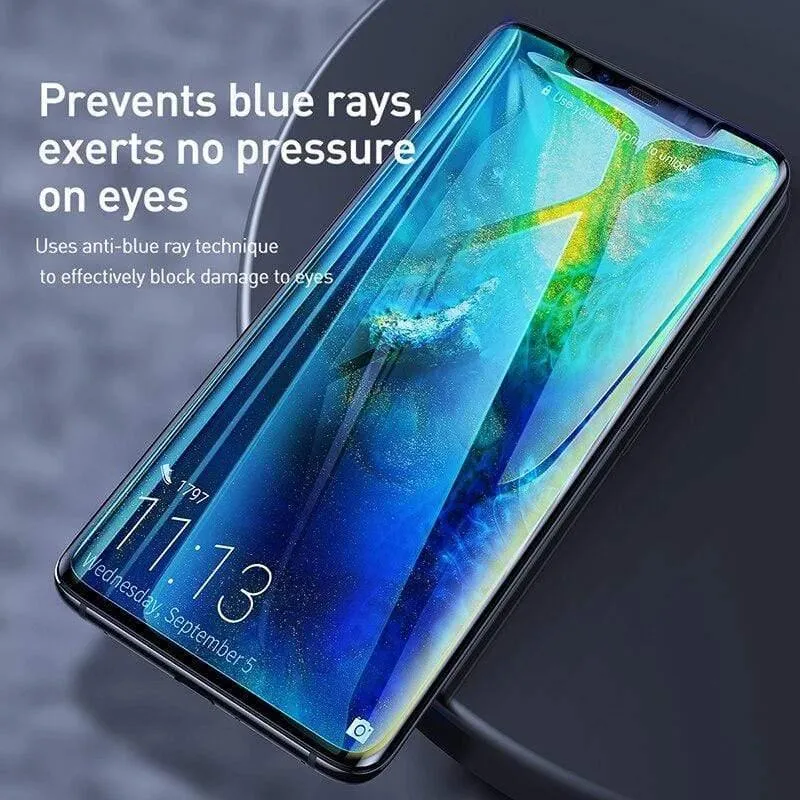 Baseus 2 Stück 0.15 mm ultradünner Displayschutz für Huawei Mate 20 Pro Softfilm Explosionsgeschützter Schutzfilm mit voller Abdeckung (2 Stück Softfilm für Mate 20 Pro)