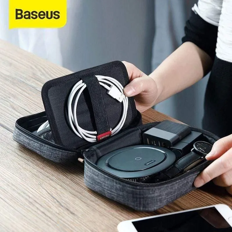 Baseus 7.2 '' Universal-Handytasche für iPhone XR Xs Max 7 Samsung S10 P30 Pro Handyhülle Tragbare Handy-Aufbewahrungstaschen Tasche (Schwarz)