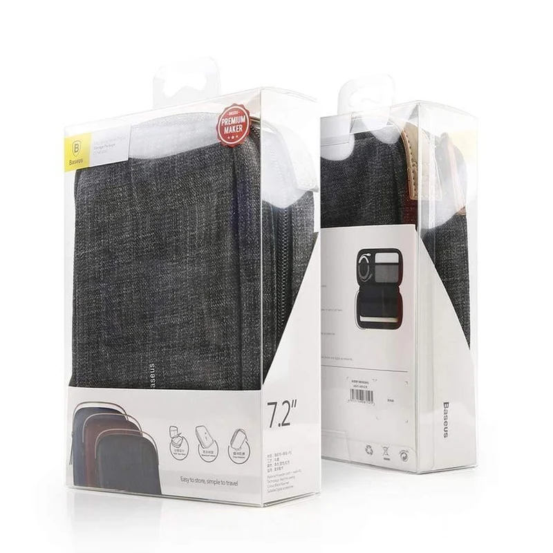 Baseus 7.2 '' Universal-Handytasche für iPhone XR Xs Max 7 Samsung S10 P30 Pro Handyhülle Tragbare Handy-Aufbewahrungstaschen Tasche (Schwarz)