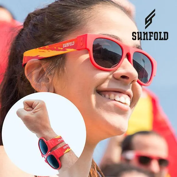 OUTLET Red Sunfold Spain World Cup Roll-Up-Sonnenbrille (ohne Verpackung)
