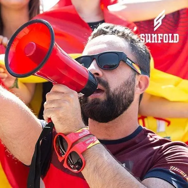 OUTLET Red Sunfold Spain World Cup Roll-Up-Sonnenbrille (ohne Verpackung)