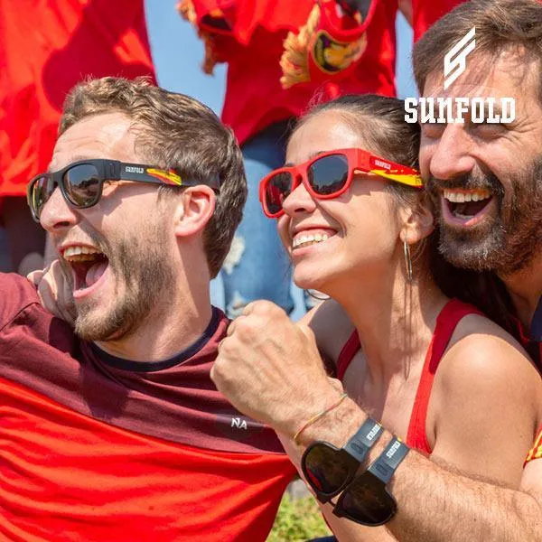 OUTLET Red Sunfold Spain World Cup Roll-Up-Sonnenbrille (ohne Verpackung)