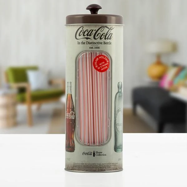OUTLET Coca-Cola Vintage Strohhalmbehälter (Ohne Verpackung)