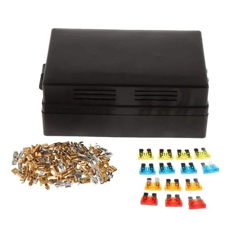 1 Set 18-Wege-Blade-Sicherungskasten Auto-Sicherungskastenhalter Standard-Sicherungskastenblock