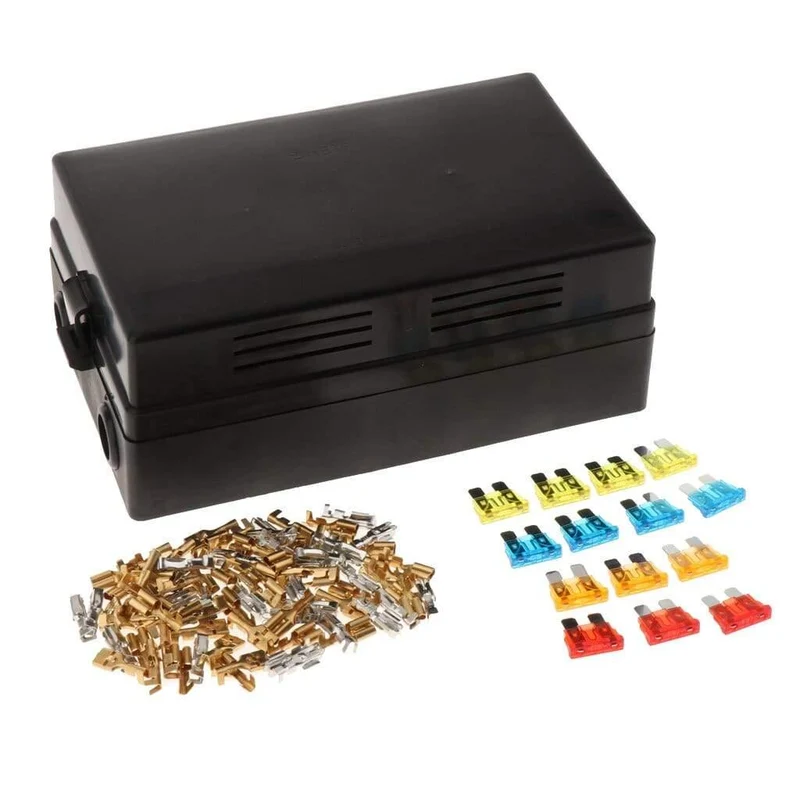 1 Set 18-Wege-Blade-Sicherungskasten Auto-Sicherungskastenhalter Standard-Sicherungskastenblock