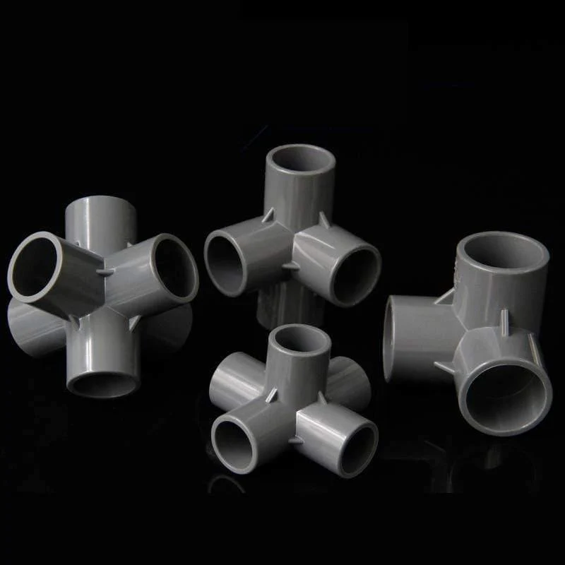 Multifunktions-PVC-Rohrverbinder, DIY-Regalstützgelenk, 3-, 4-, 5-, 6-Wege-Splitter, 20-50 mm Rohrkupplungsadapter, Gartenrohrverschraubungen