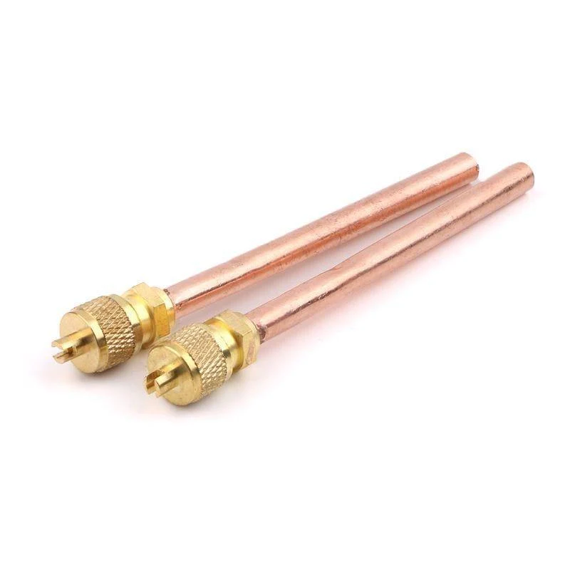 10 Stück Klimaanlage Kühlschrank Zugangsventile 6mm OD Kupferrohr Füllteile Drop Shipping Whosale Dropship