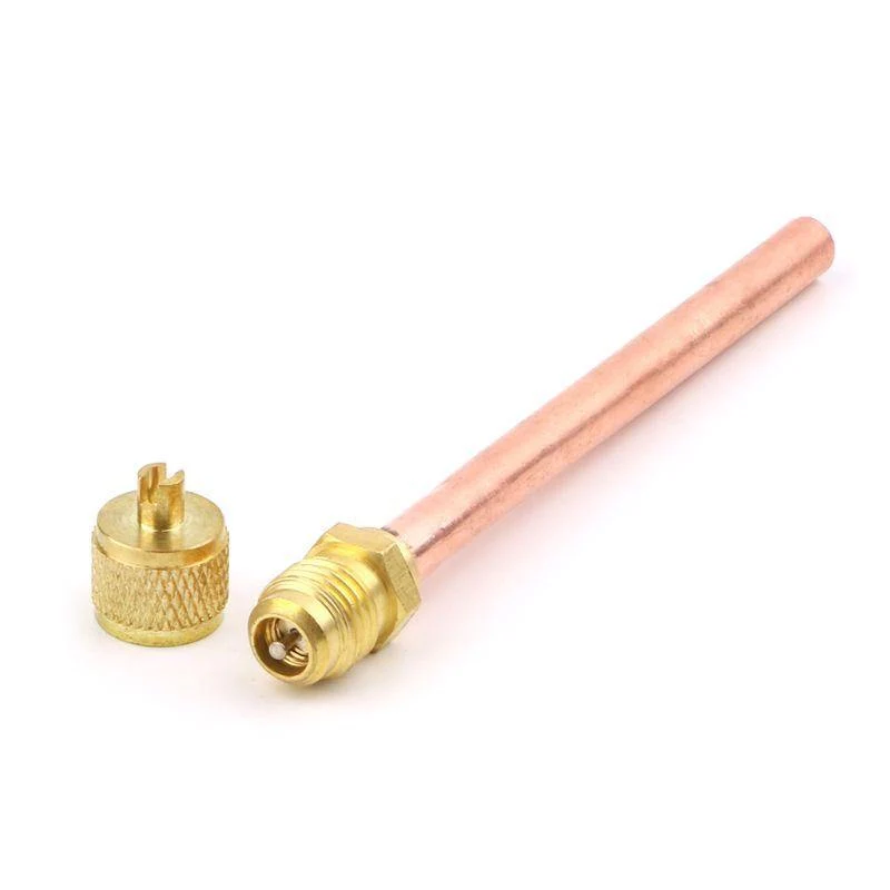 10 Stück Klimaanlage Kühlschrank Zugangsventile 6mm OD Kupferrohr Füllteile Drop Shipping Whosale Dropship