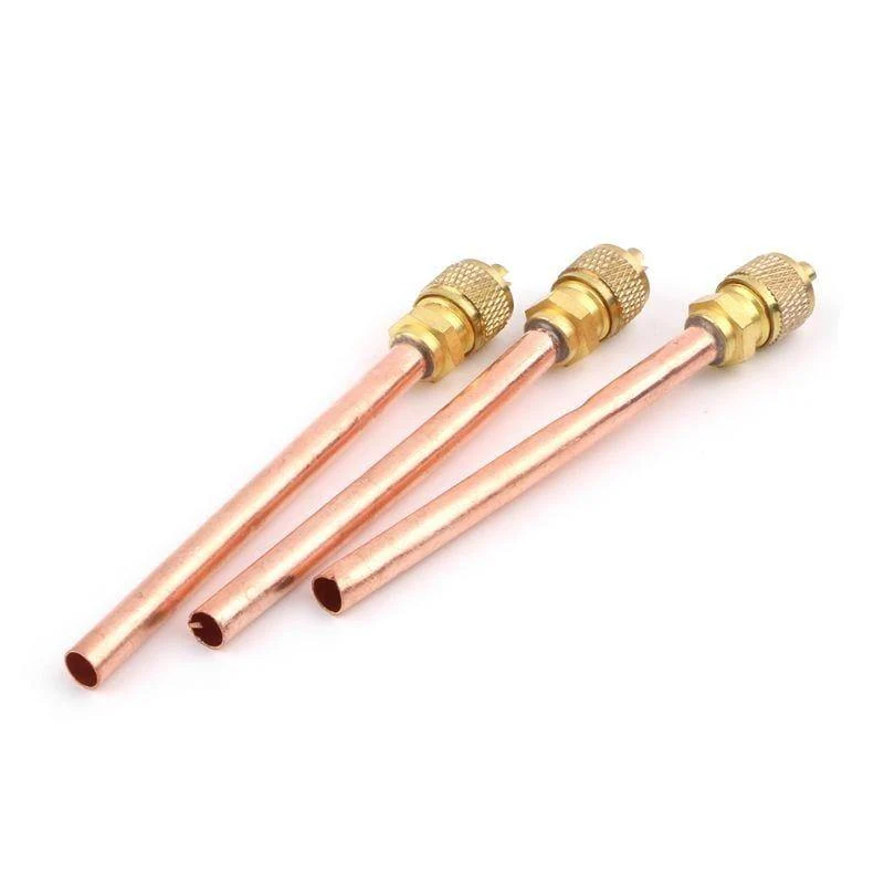 10 Stück Klimaanlage Kühlschrank Zugangsventile 6mm OD Kupferrohr Füllteile Drop Shipping Whosale Dropship