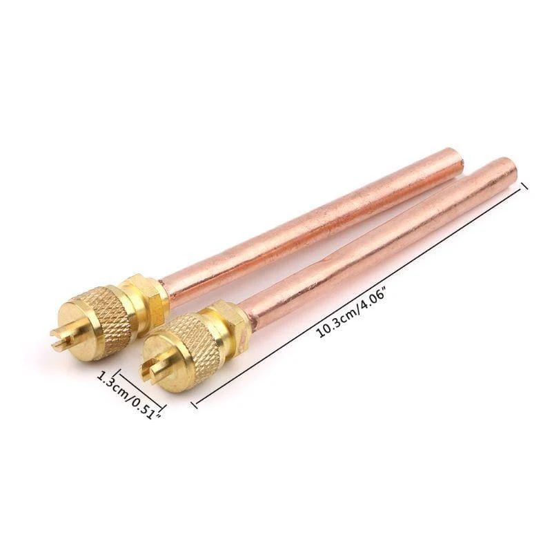 10 Stück Klimaanlage Kühlschrank Zugangsventile 6mm OD Kupferrohr Füllteile Drop Shipping Whosale Dropship
