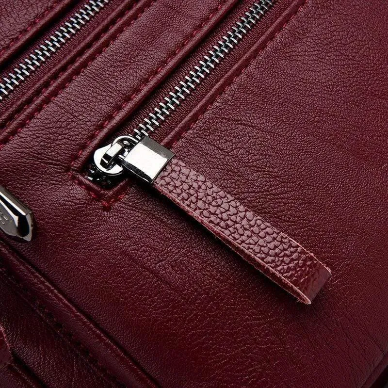 Weiche Leder Luxus Handtaschen Kleine Damen Taschen Designer Multi-Pocket Crossbody Umhängetaschen