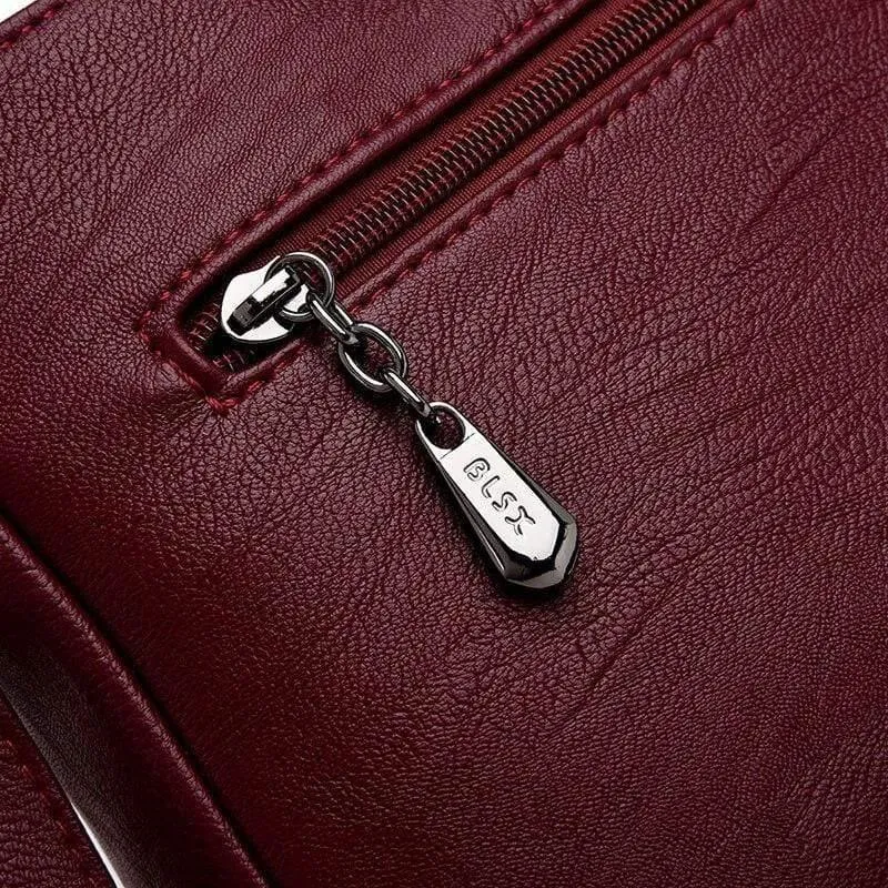 Weiche Leder Luxus Handtaschen Kleine Damen Taschen Designer Multi-Pocket Crossbody Umhängetaschen
