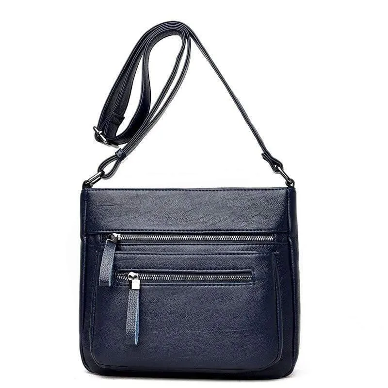 Weiche Leder Luxus Handtaschen Kleine Damen Taschen Designer Multi-Pocket Crossbody Umhängetaschen