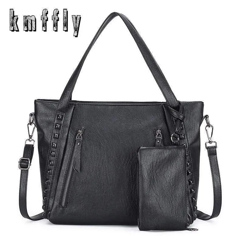 PU Leder Damen Handtaschen Große Kapazität Einkaufstasche Umhängetasche Umhängetaschen Für Damen Tasche