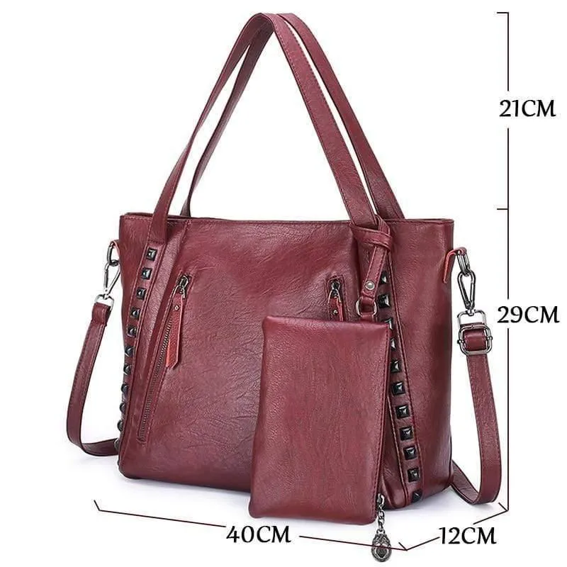 PU Leder Damen Handtaschen Große Kapazität Einkaufstasche Umhängetasche Umhängetaschen Für Damen Tasche