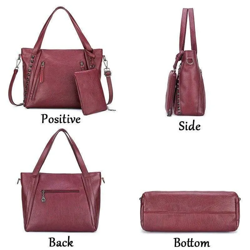 PU Leder Damen Handtaschen Große Kapazität Einkaufstasche Umhängetasche Umhängetaschen Für Damen Tasche