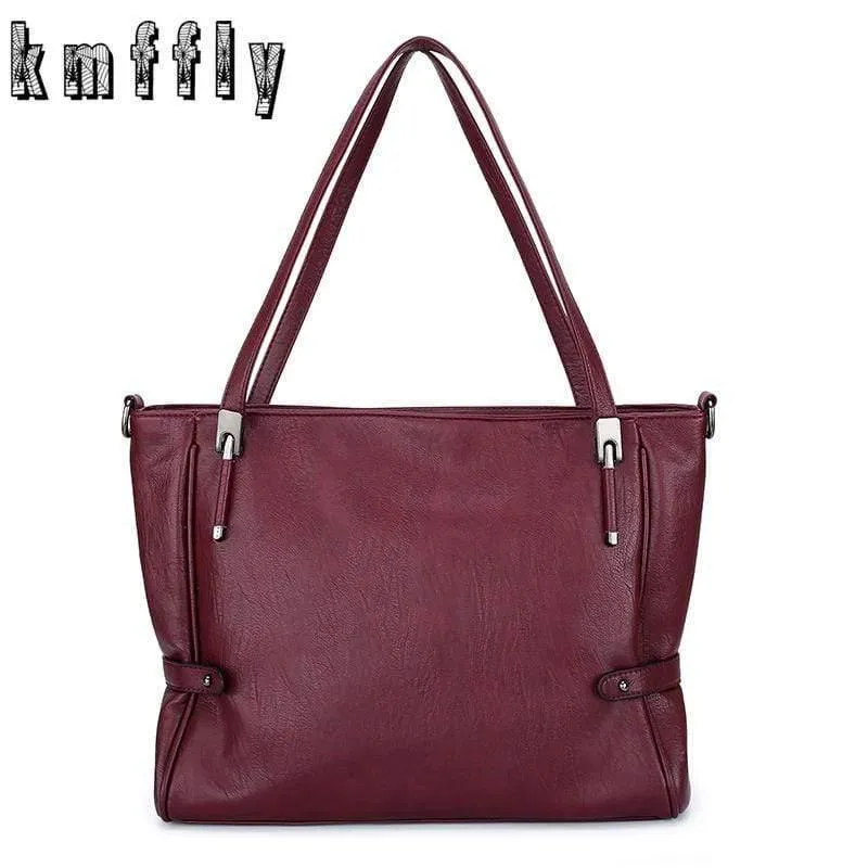 Damen Handtaschen Leder Damen Schultertaschen 2 Sets Berühmte Markendesigner Damen Umhängetasche