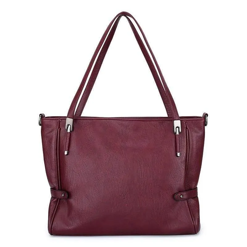 Damen Handtaschen Leder Damen Schultertaschen 2 Sets Berühmte Markendesigner Damen Umhängetasche