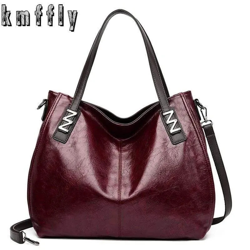 Damen Öl Wachs Leder Designer Handtaschen Hochwertige Umhängetaschen Damen PU Leder Damen Taschen