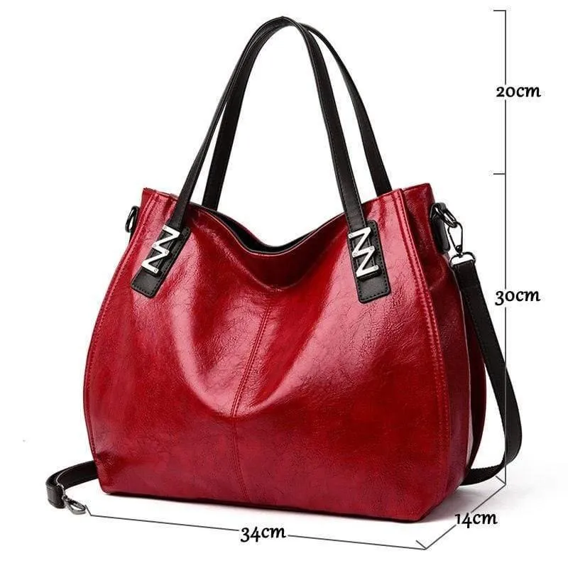 Damen Öl Wachs Leder Designer Handtaschen Hochwertige Umhängetaschen Damen PU Leder Damen Taschen