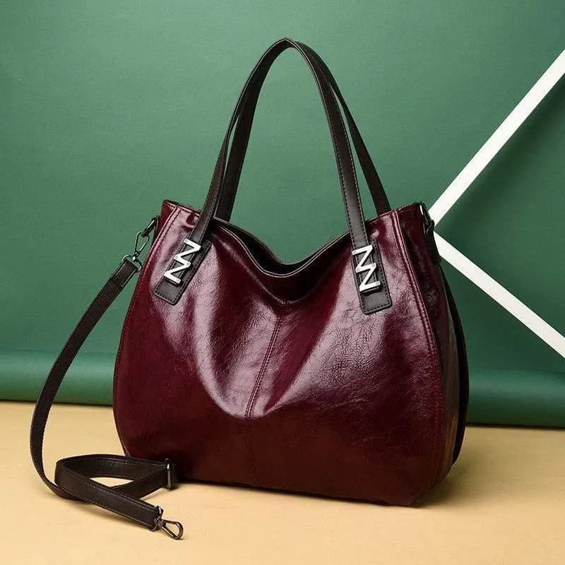 Damen Öl Wachs Leder Designer Handtaschen Hochwertige Umhängetaschen Damen PU Leder Damen Taschen