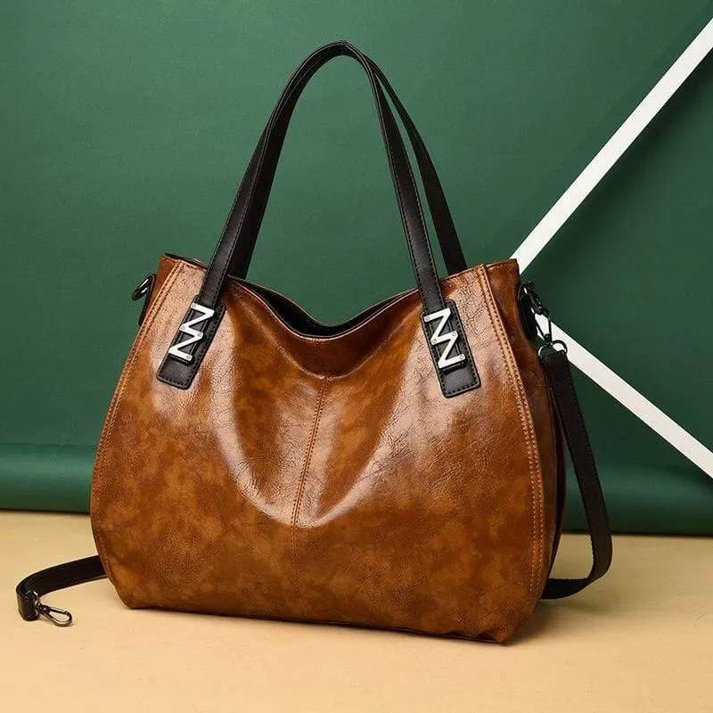 Damen Öl Wachs Leder Designer Handtaschen Hochwertige Umhängetaschen Damen PU Leder Damen Taschen