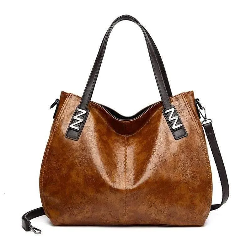 Damen Öl Wachs Leder Designer Handtaschen Hochwertige Umhängetaschen Damen PU Leder Damen Taschen