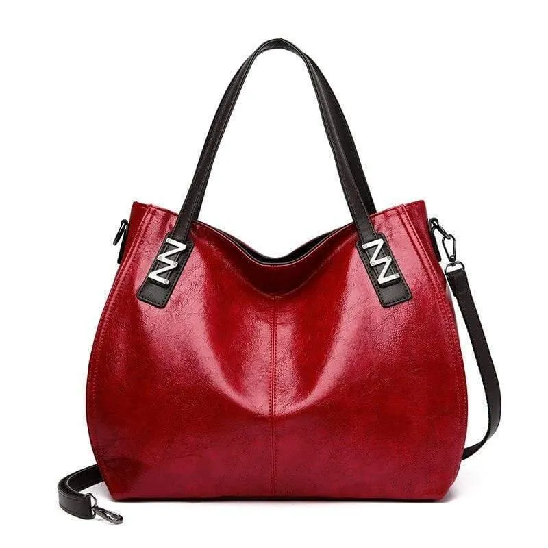 Damen Öl Wachs Leder Designer Handtaschen Hochwertige Umhängetaschen Damen PU Leder Damen Taschen