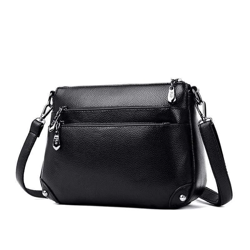 Mehrschichtige Reißverschlusstasche Hochwertige Messenger Bags für Mädchen in Umhängetasche Umhängetaschen für Damen