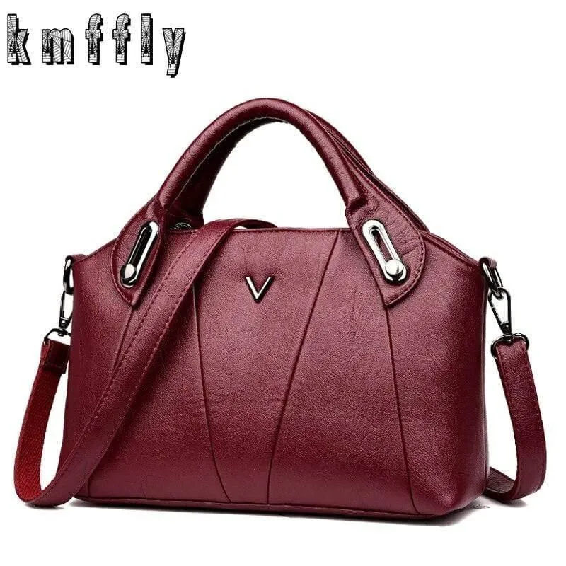 Damen Leder Messenger Bags Vintage Sac A Main Umhängetaschen für Damen Leder Umhängetasche