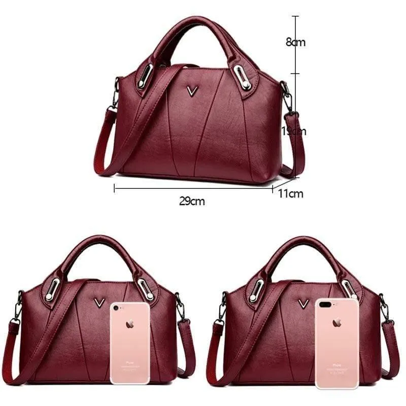 Damen Leder Messenger Bags Vintage Sac A Main Umhängetaschen für Damen Leder Umhängetasche