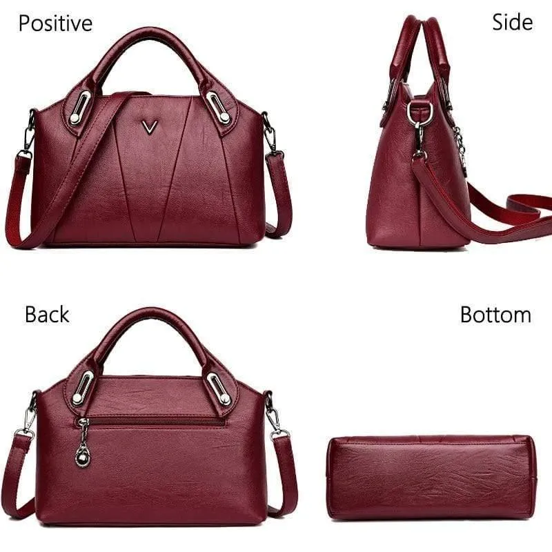 Damen Leder Messenger Bags Vintage Sac A Main Umhängetaschen für Damen Leder Umhängetasche