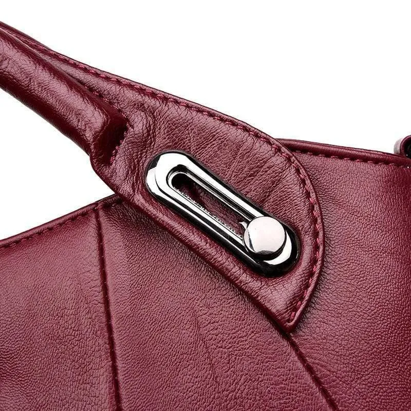 Damen Leder Messenger Bags Vintage Sac A Main Umhängetaschen für Damen Leder Umhängetasche